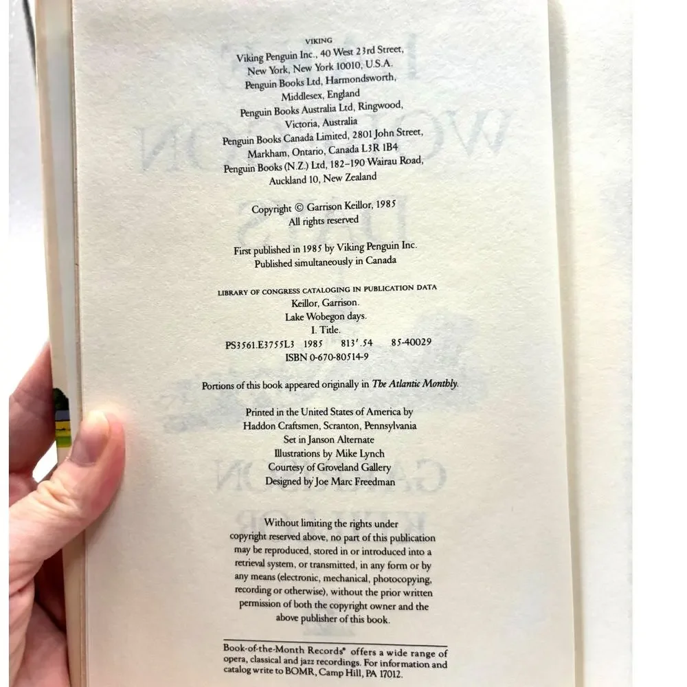 Two Garrison Keillor First Editions, Lake Wobegon Days, Leaving Home, HCDJ